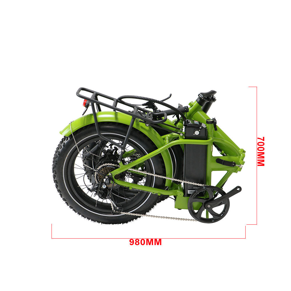 EUNORAU E-FAT-MN Folding Fat Tire 500W 48V Electric Bike