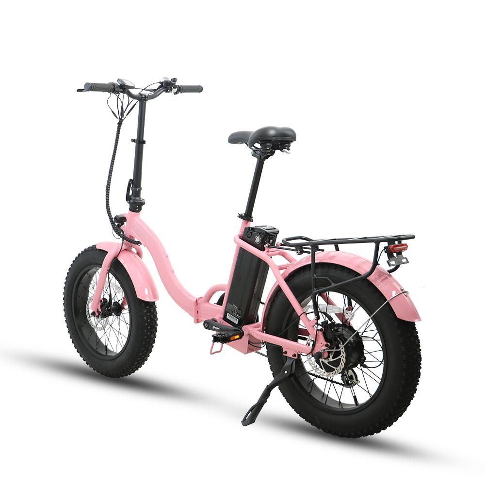 EUNORAU E-FAT-STEP 500W 48V Step-Through Fat Tire Folding Electric Bike