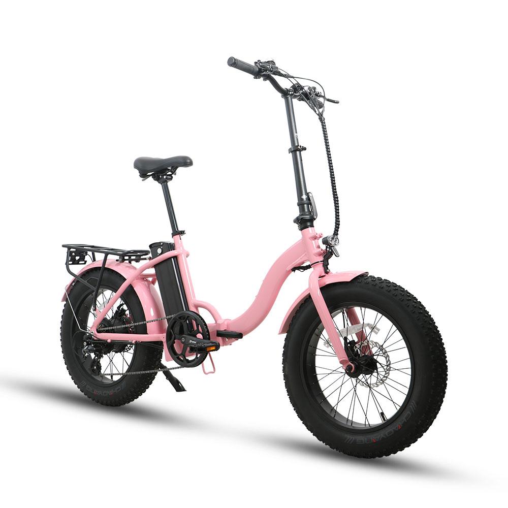 EUNORAU E-FAT-STEP 500W 48V Step-Through Fat Tire Folding Electric Bike