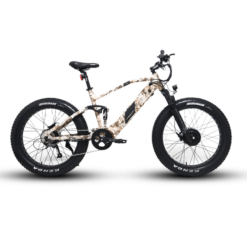 Eunorau Defender S 48V 1500W Dual Suspension Fat Tire Mountain