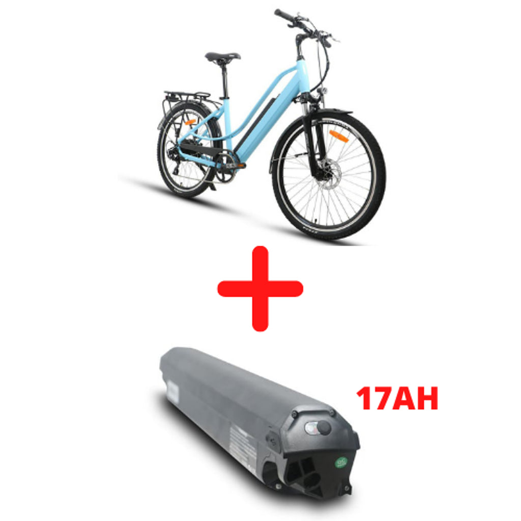 EUNORAU E-TORQUE Step-Through 500W 48V Cruiser Electric Bike