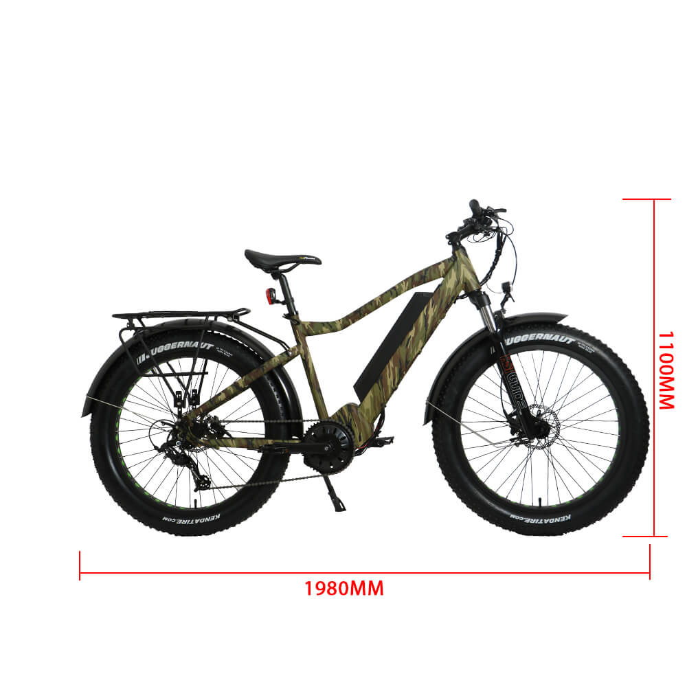 EUNORAU FAT-HD 1000W 48V Fat Tire Mountain Electric Bike