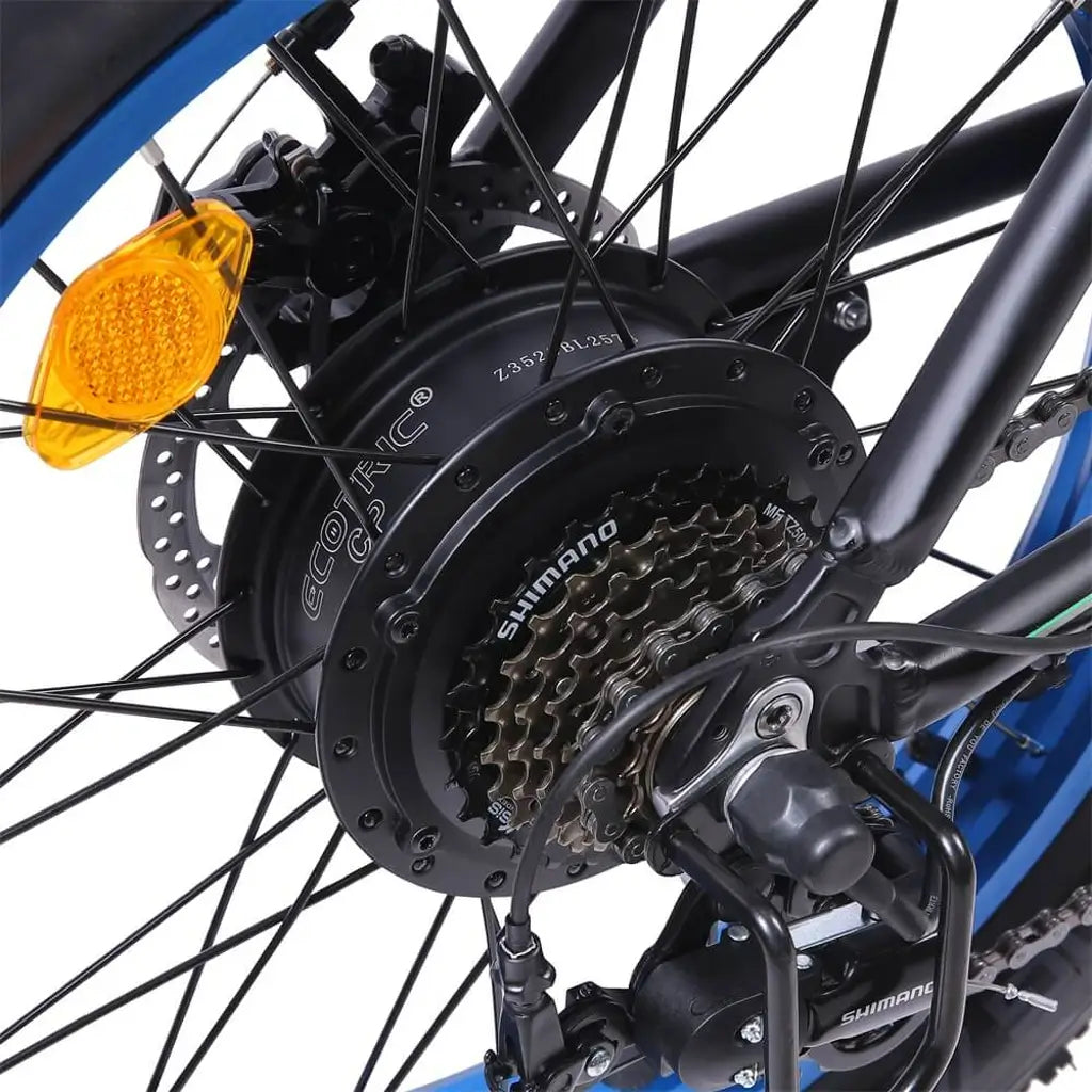 Ecotric 20” 36V 500W Portable Folding Fat Tire Electric Bike Media 14 of 18 motor