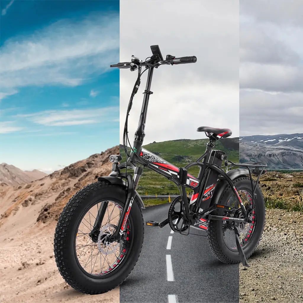 Ecotric folding fat tire best sale electric bike 500w 48v