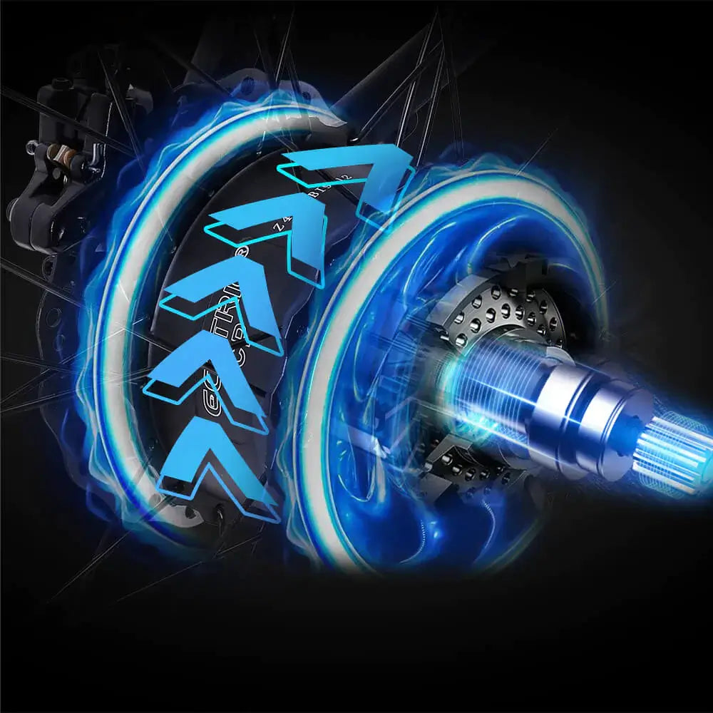 Ecotric Explorer 26&quot; 750W 48V All Terrain Fat Tire Mountain Electric Bike Gear Hub