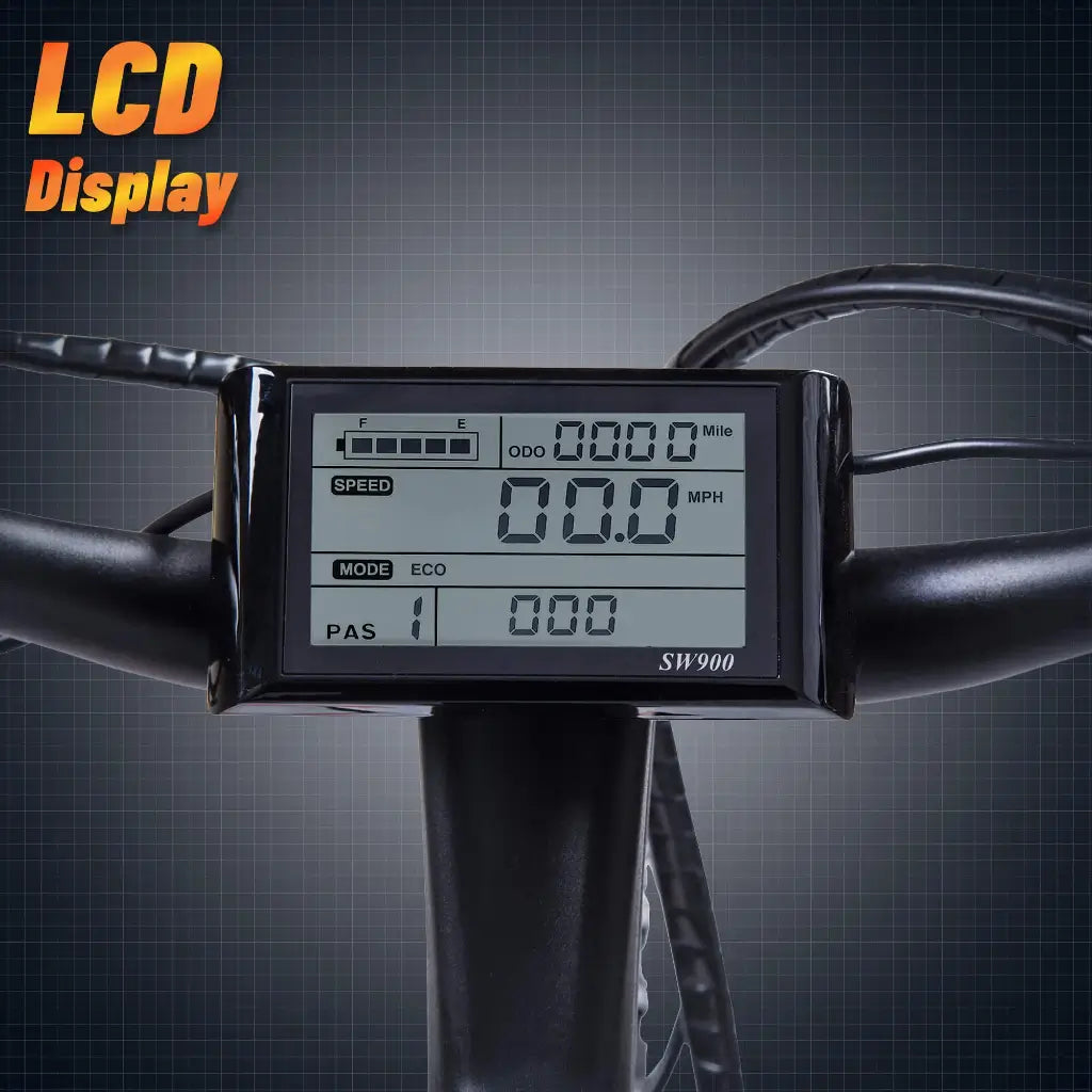 Ecotric Leopard 36V 500W Electric Mountain Bike LCD