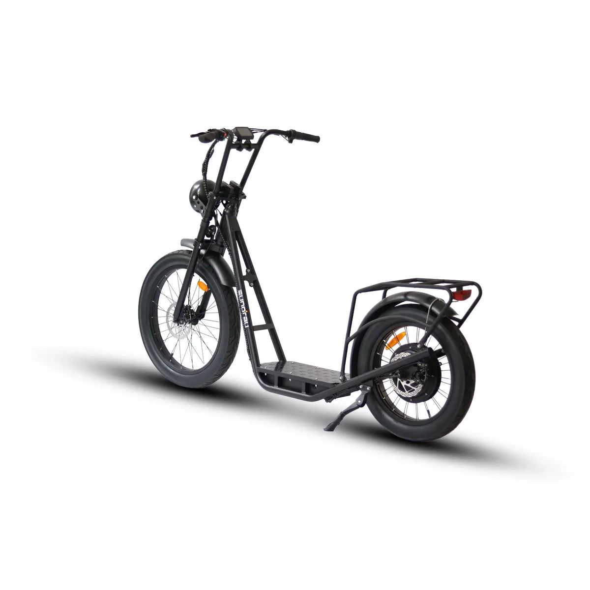 Eunorau Jumbo 48V/15.6Ah 1000W Stand Up Electric Scooter Black Back Angle