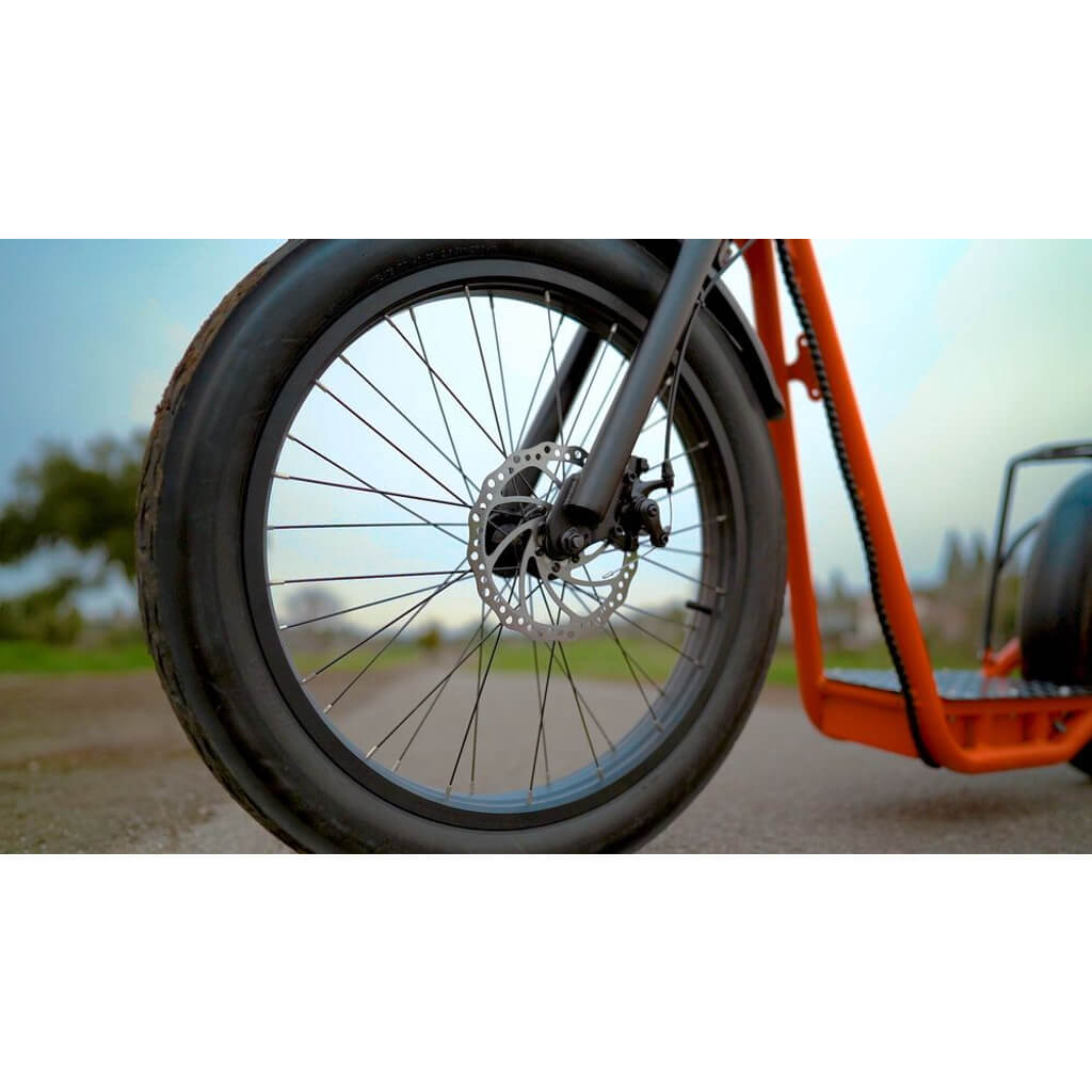 Eunorau Jumbo 48V/15.6Ah 1000W Stand Up Electric Scooter-Wheels