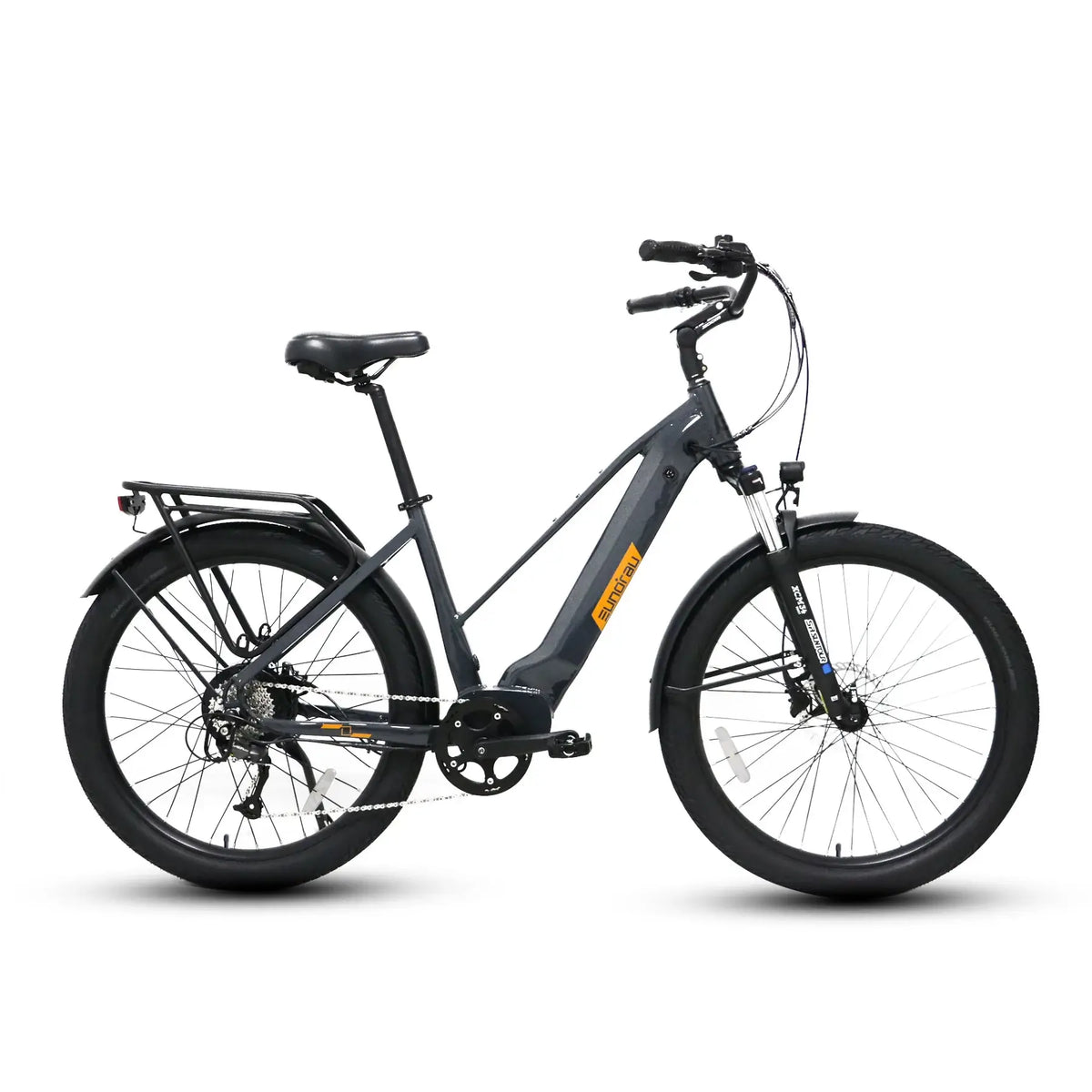 Eunorau META275 500W 48V Step Over Cruiser Electric Bike Gray Right Side