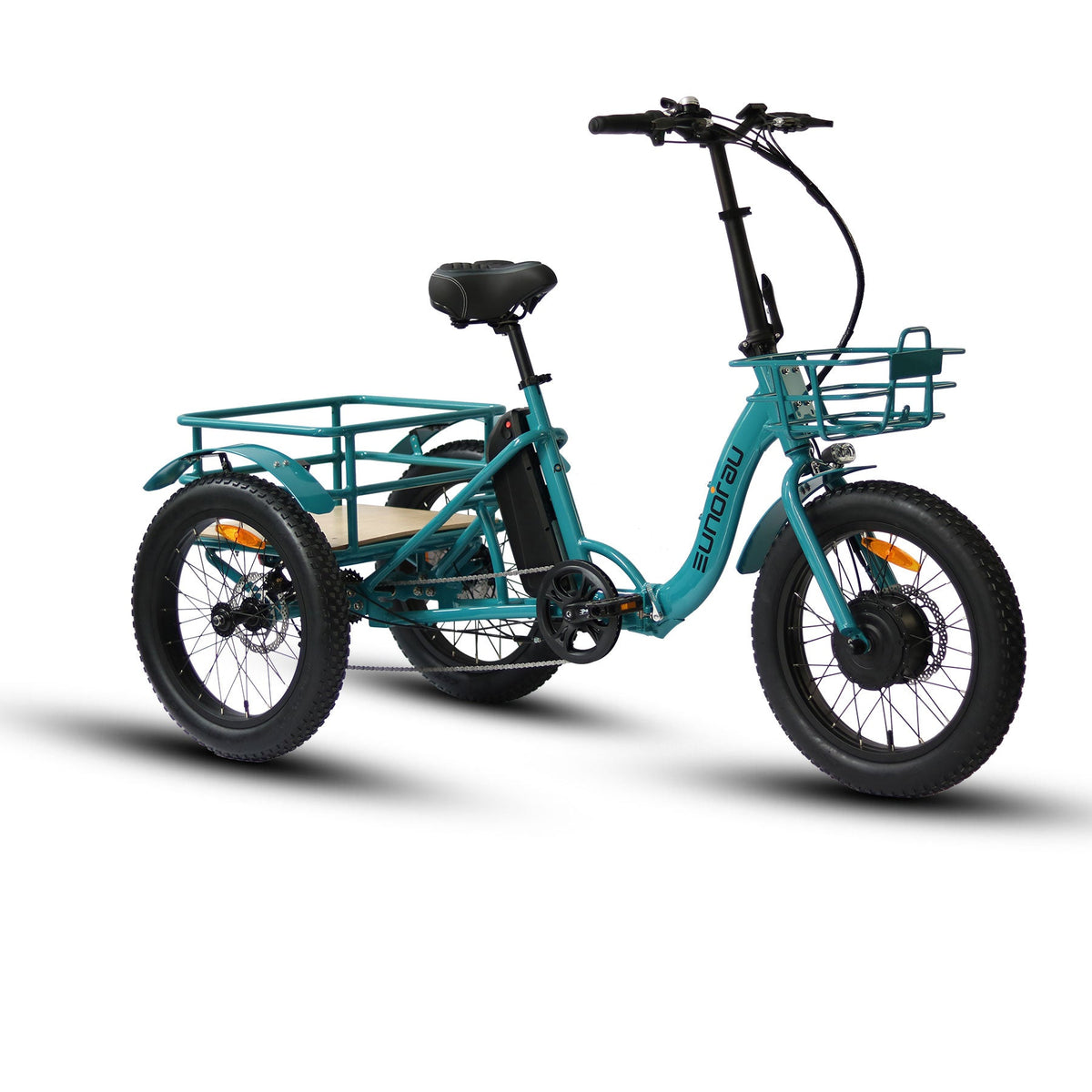 EUNORAU NEW-TRIKE  500W 48V Step Through Folding Electric Tricycle
