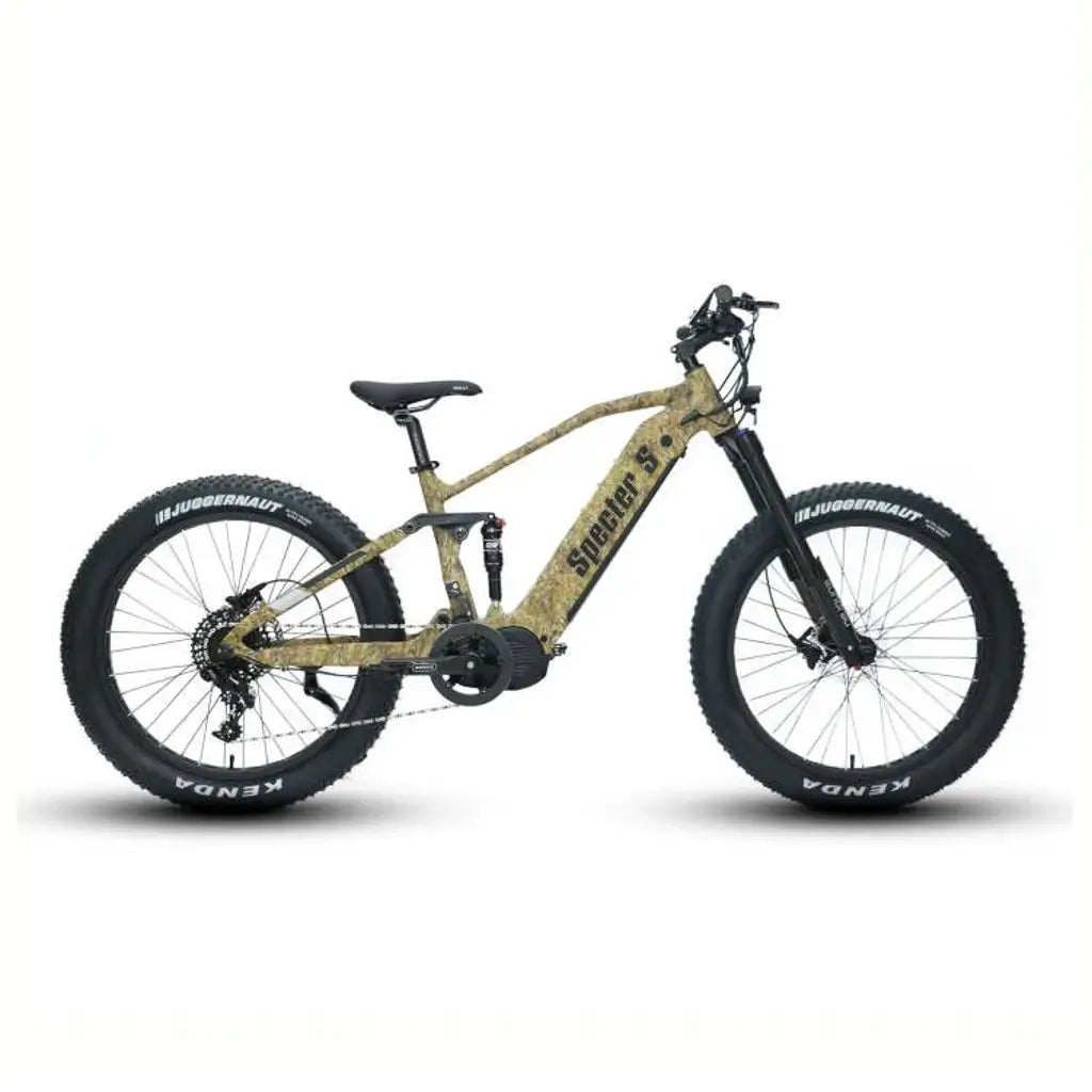Eunorau Specter S 48V 1000W Full Suspension Dual Battery, Electric Hunting Mountain Bike camo