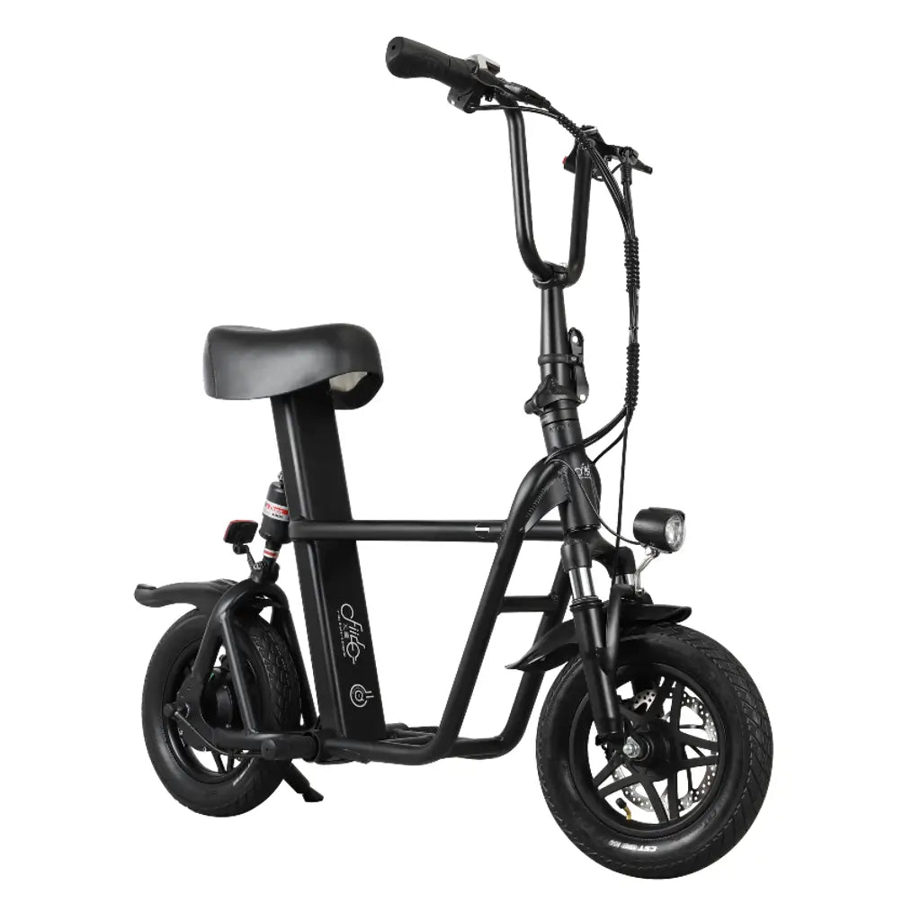 Fiido Q1S 250W 36V Folding Electric Scooter Black Side View