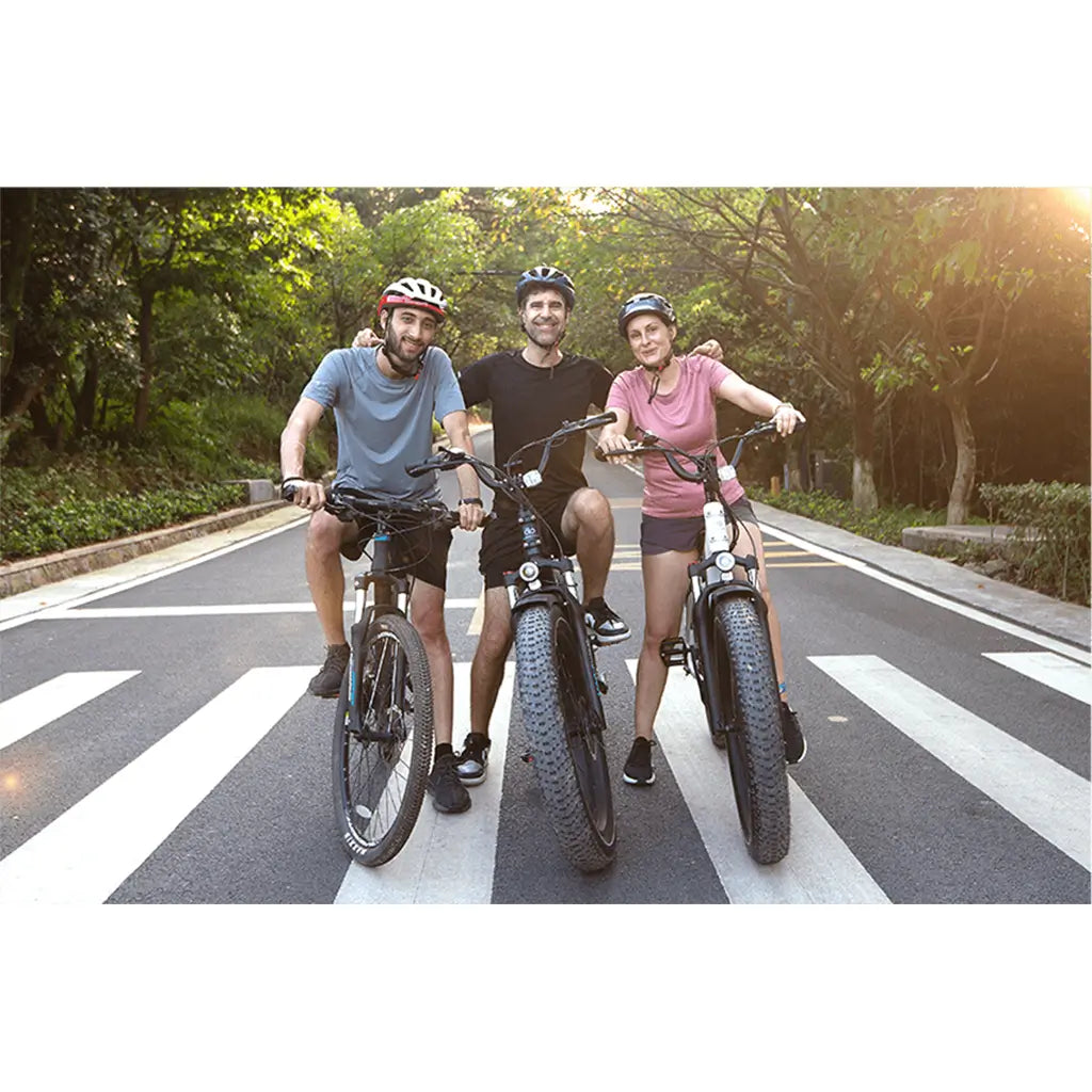 Magicycle 750W 52V Cruiser All Terrain Fat Tire Electric Bike - Midnight Blue Group Ride