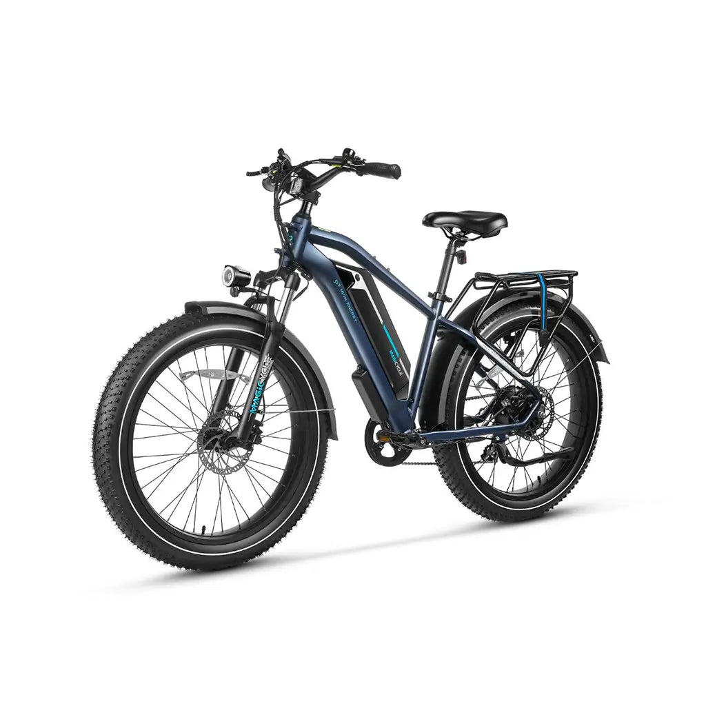 Magicycle 750W 52V Cruiser All Terrain Fat Tire Electric Bike - Midnight Blue Left Slant