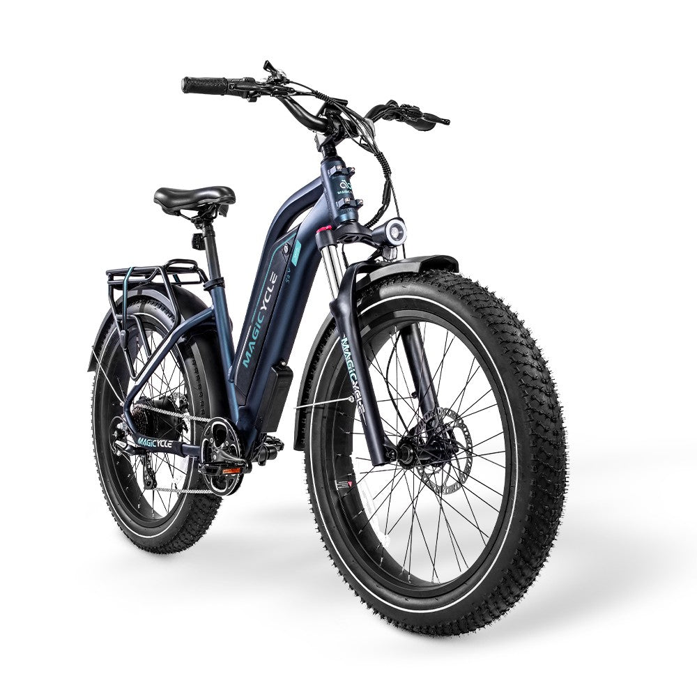 Magicycle 750W 52V Cruiser Step-Thru Terrain Fat Tire Electric Bike ...