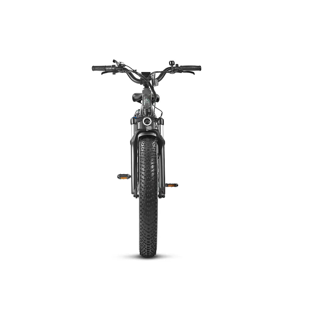 Magicycle Deer Softail 750W 52V Full Suspension SUV Electric Bike Gray Front View