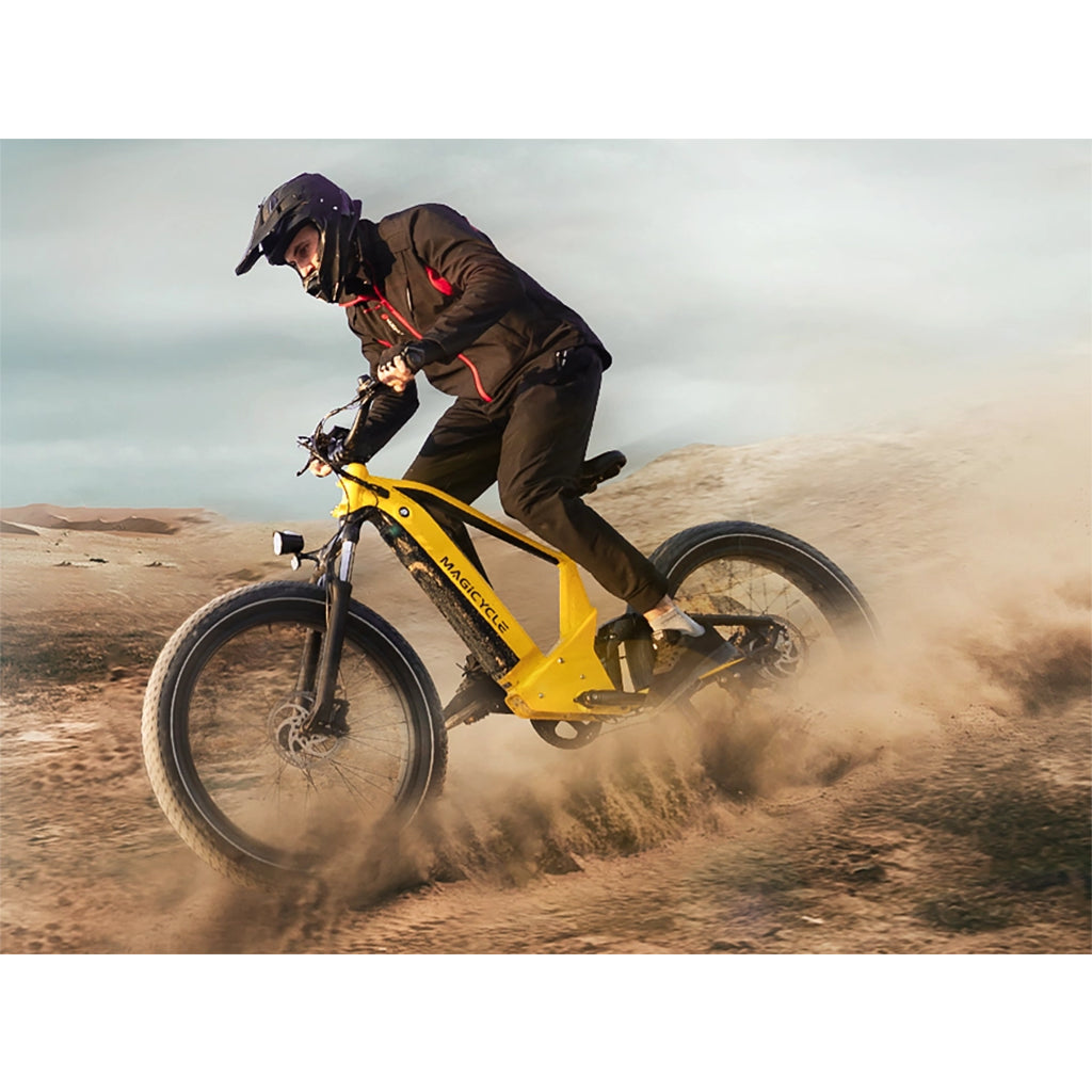 Magicycle Deer Softail 750W 52V Full Suspension SUV Electric Bike Yellow Sand