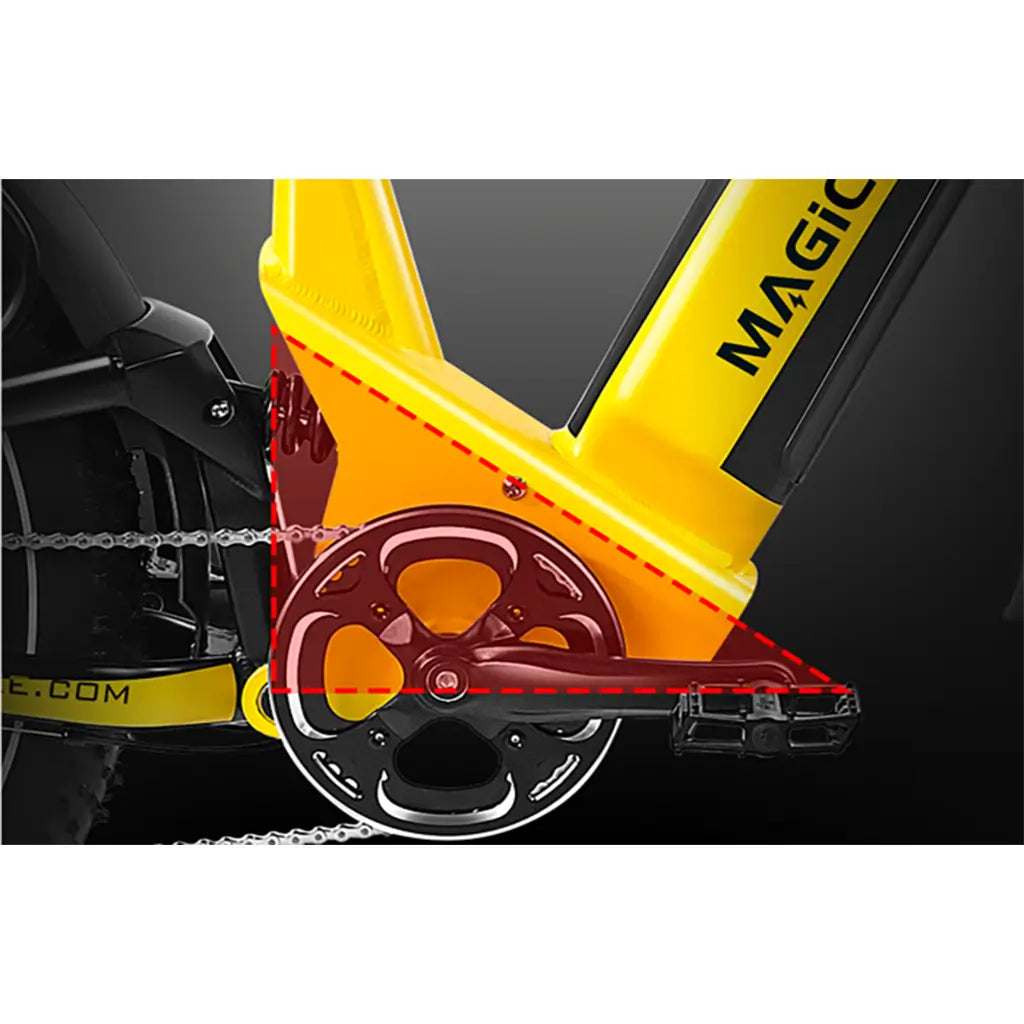 Magicycle Deer Softail 750W 52V Full Suspension SUV Electric Bike Seatpost