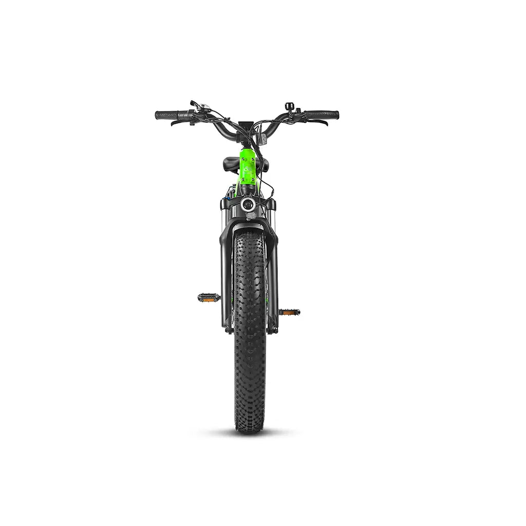 Magicycle Deer Softail 750W 52V Full Suspension SUV Electric Bike Green Front View