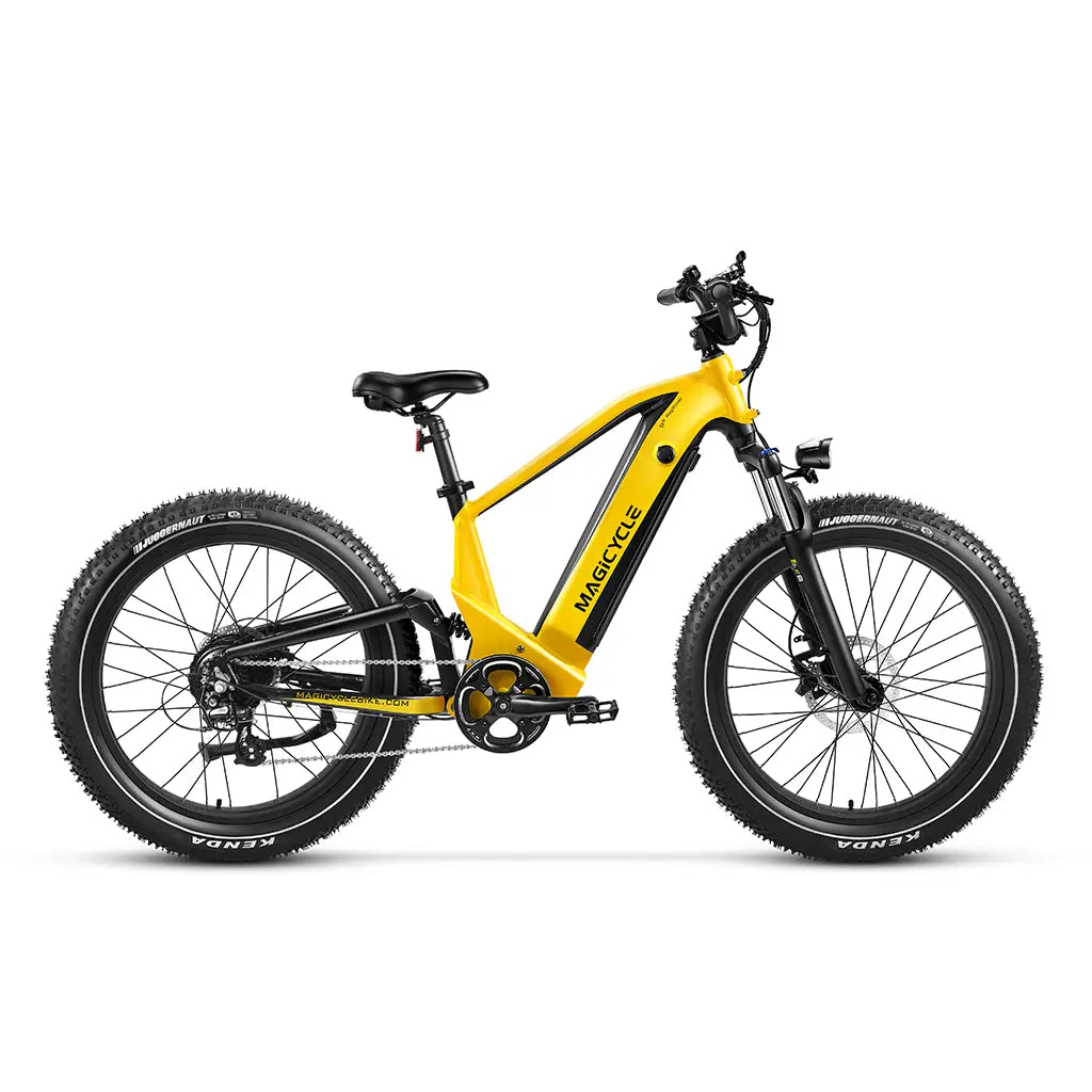 Magicycle Deer Softail 750W 52V Full Suspension SUV Electric Bike Yellow Off Road Right Side