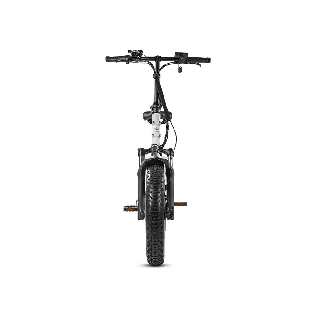 Magicycle Jaguarundi 600W 52V Folding Step-Thru Fat Tire Electric Bike White Front