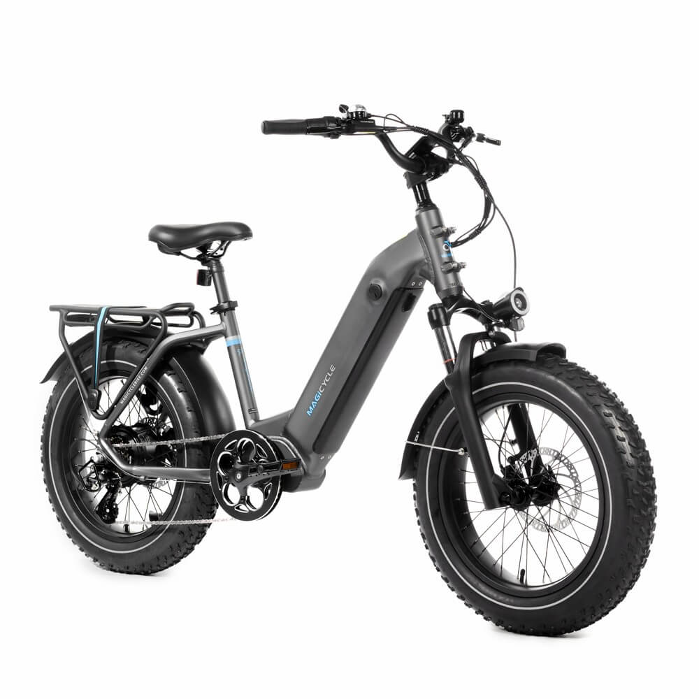 Magicycle Ocelot Pro Long Range Step-Thru Fat Tire Electric Bike Grey