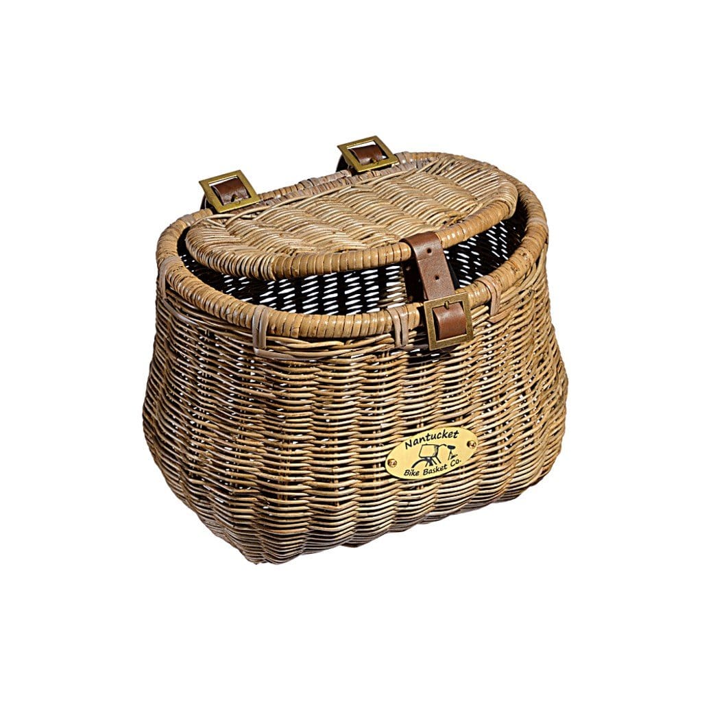 Nantucket Electric Bike Accessories Nantucket Madaket Creel Basket w/ Lid