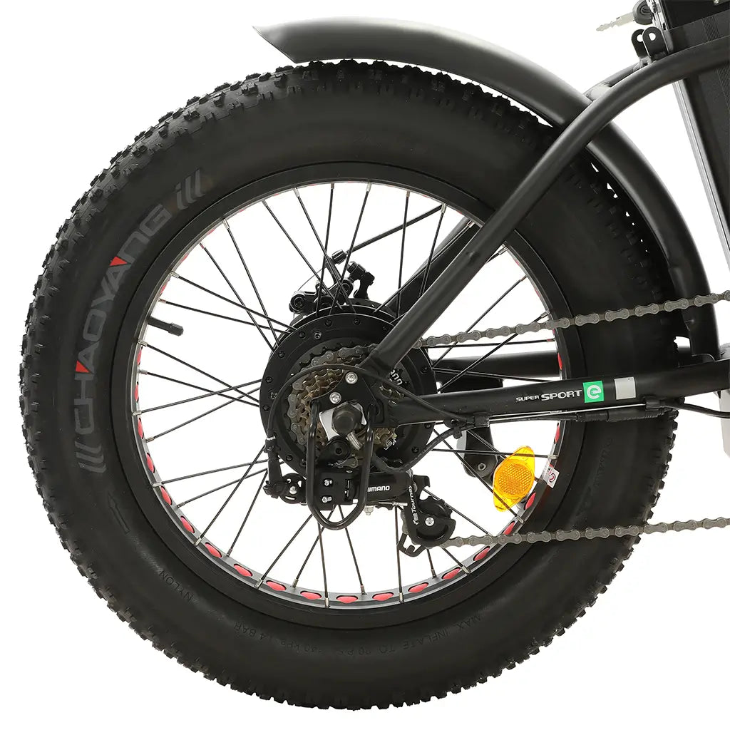 On Sale! Ecotric 20&quot; 500W 48V Fat Tire Folding Electric Bike Rear Tire