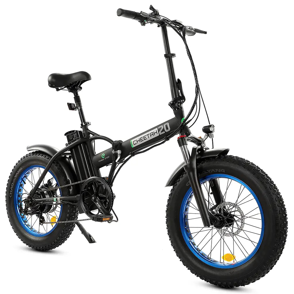 On Sale! Ecotric 20&quot; 500W 48V Fat Tire Folding Electric Bike MBL Right Side Slant