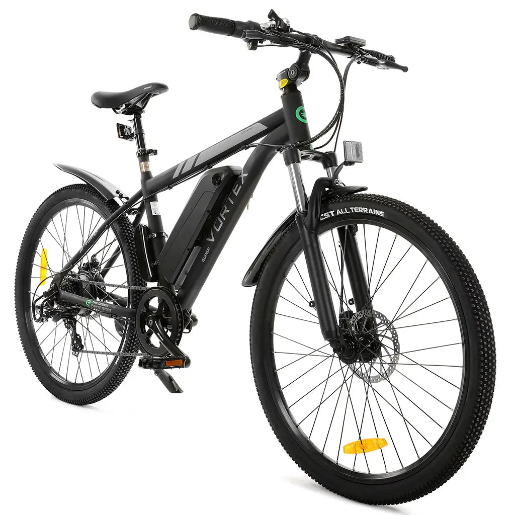 On Sale! UL Certified - Ecotric Vortex 350W 36V Electric City Cruiser Bike Black Right Slant