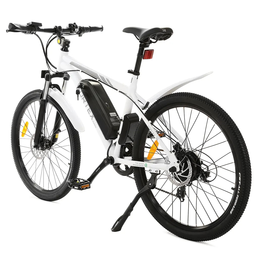 On Sale! UL Certified - Ecotric Vortex 350W 36V Electric City Cruiser Bike White Rear
