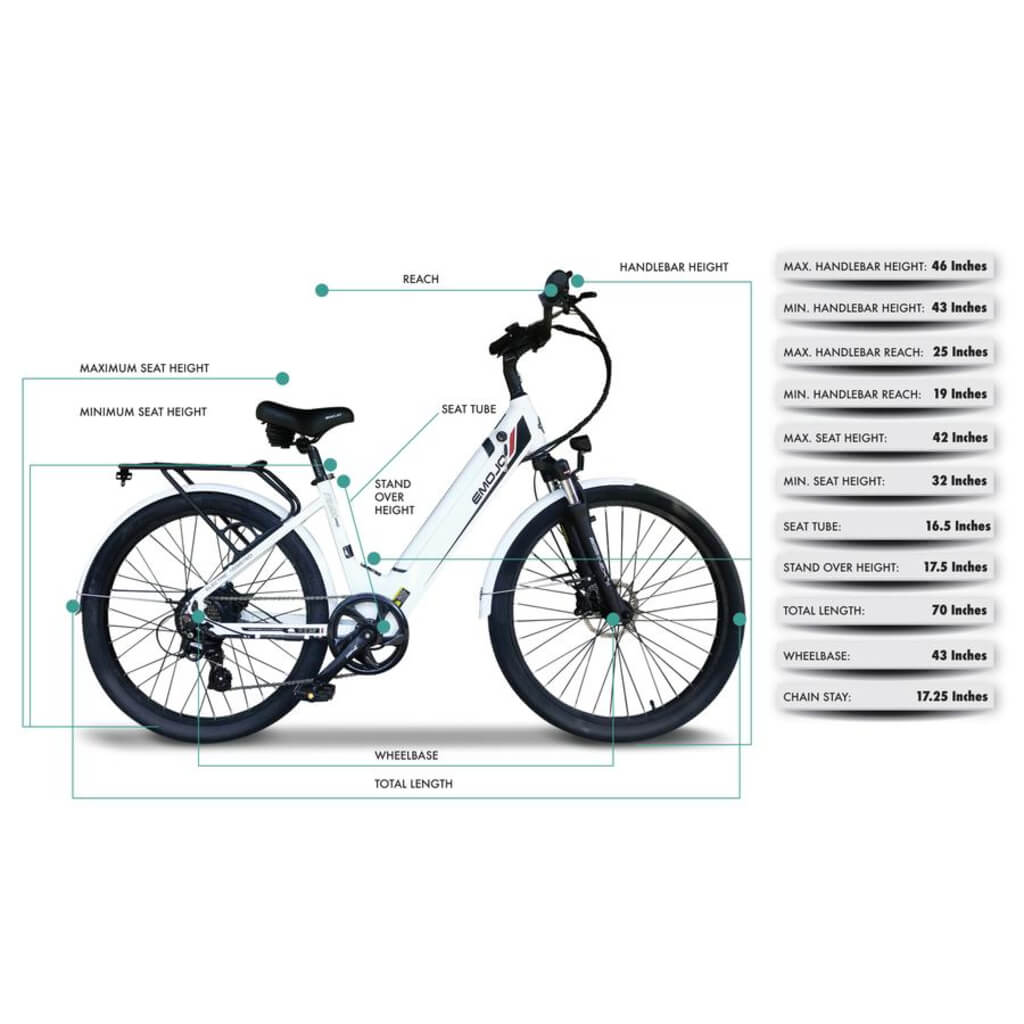 Emojo Panther Pro 500W 48V Step-Through Cruiser Electric Bike