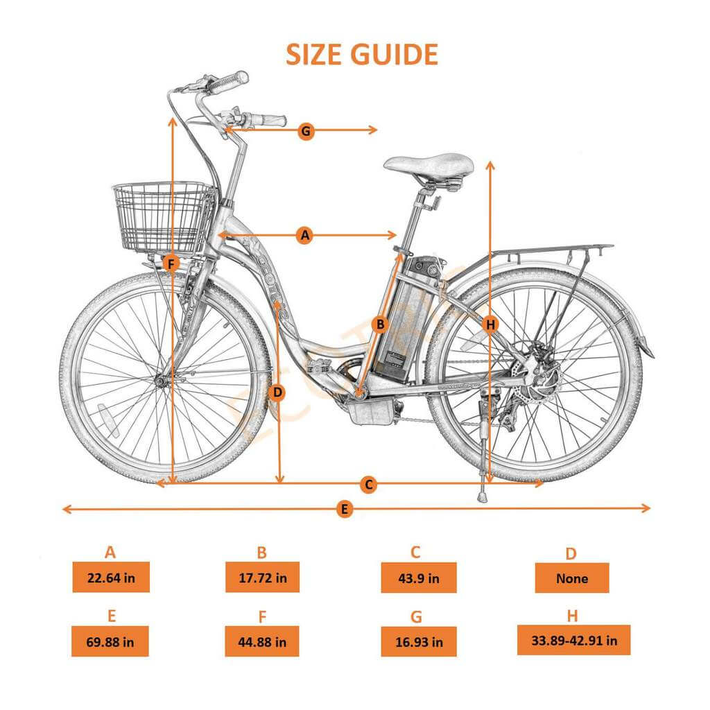 Ecotric Peacedove 36V 350W Step Through City Commuter Electric Bike