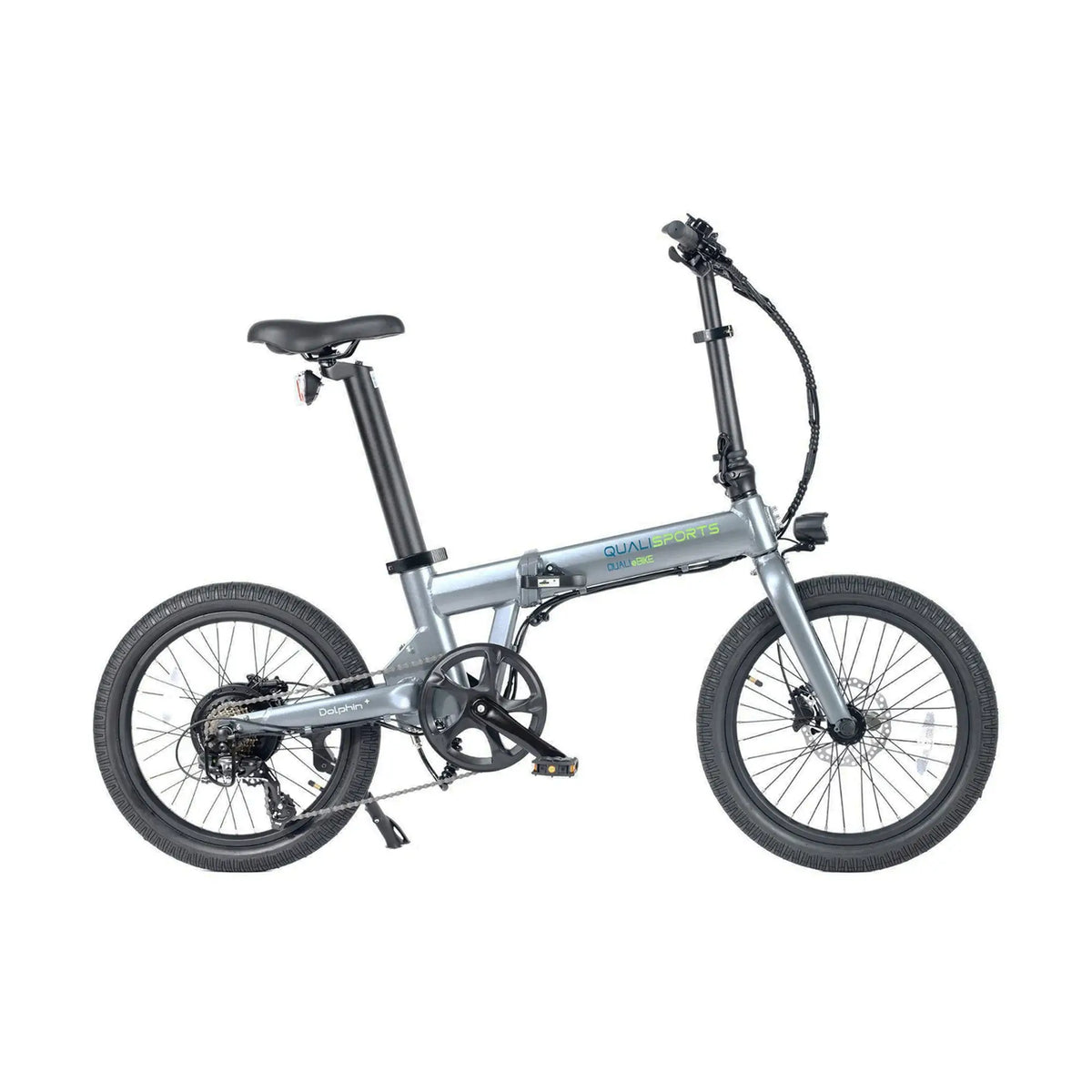 Qualisports Dolphin 500W 48V Dual Battery Folding Electric Bike