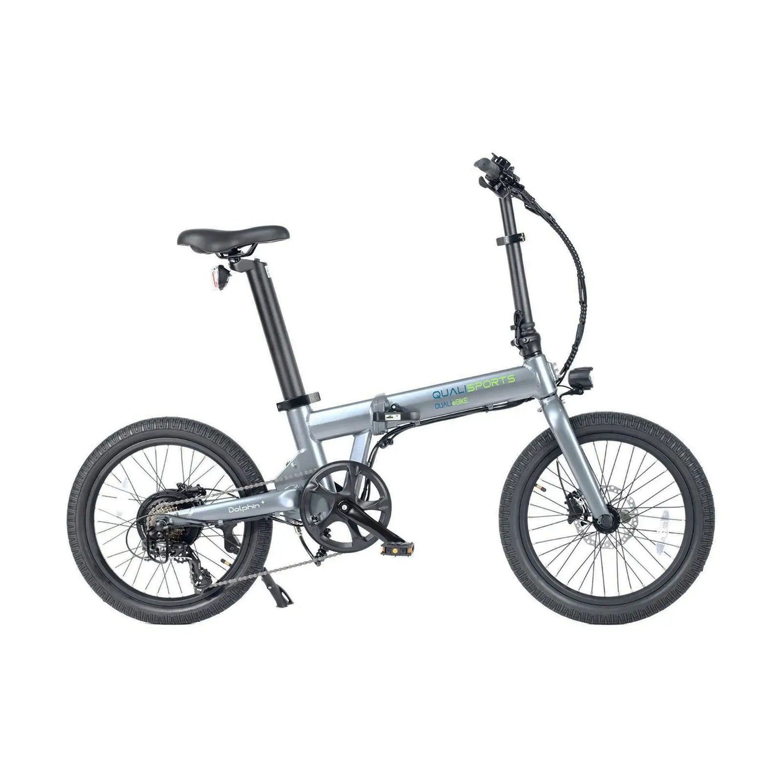 Qualisports Dolphin 500W 48V Dual Battery Folding Electric Bike