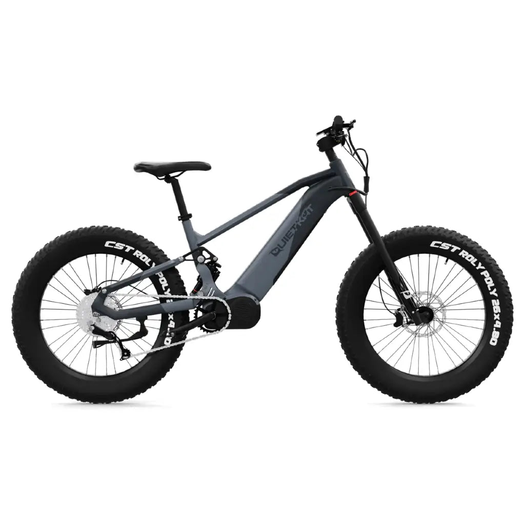 Quietkat Ibex 1000W 48V All Terrain Fat Tire Electric Mountain Bike smoke right side