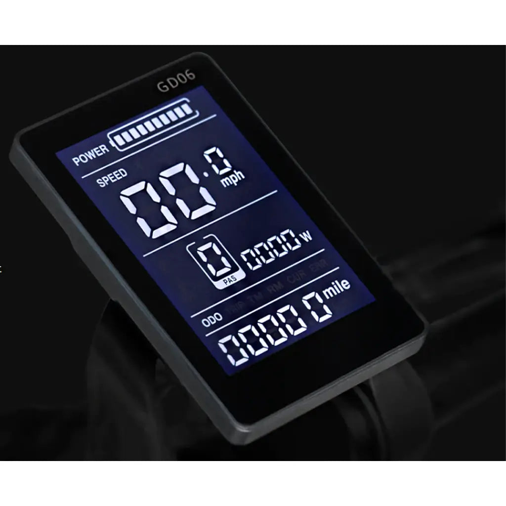 Rattan LF-750 Pro 750W 48V Step-Thru Fat Tire Folding Electric Bike LCD