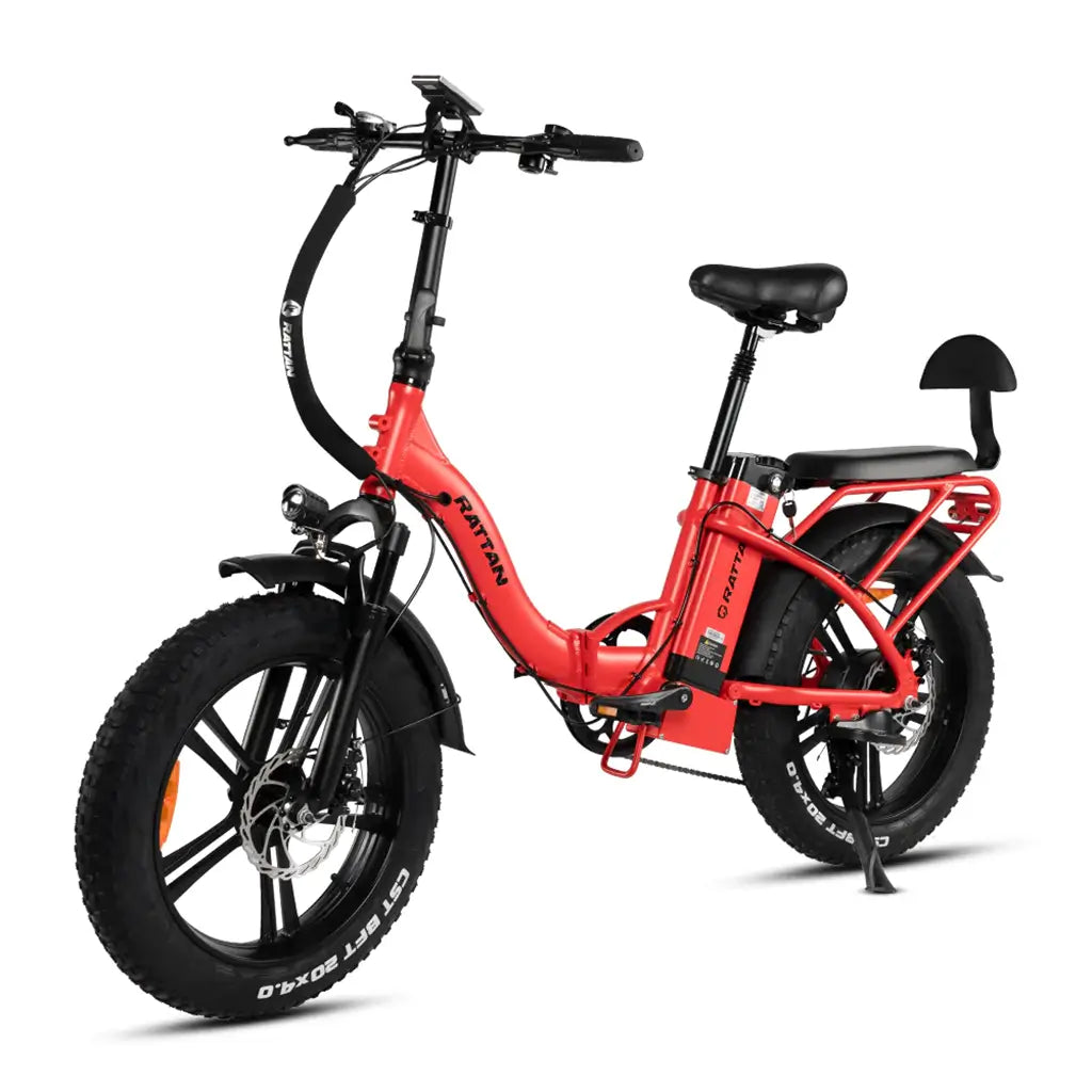 Mukkpet rattan electric snow best sale folding electric bike foldable ebike