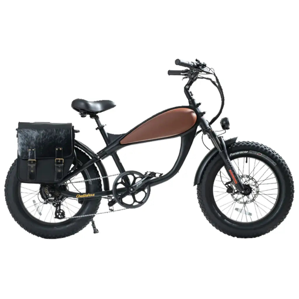 Revi Bikes Cheetah MINI Caf Racer 500W 48V Fat Tire Cruiser