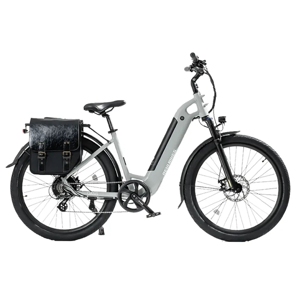Revi Oasis Step-Through 500W 48V Commuter Electric Bike gray right side
