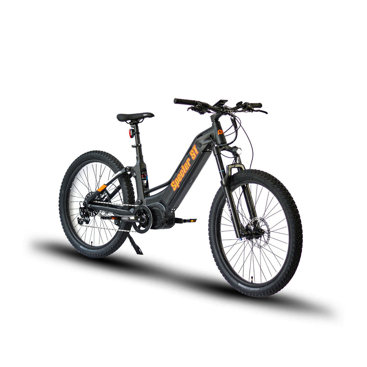 Eunorau Specter ST 48V 1000W Full Suspension Step Thru Electric Mountain Bike Black