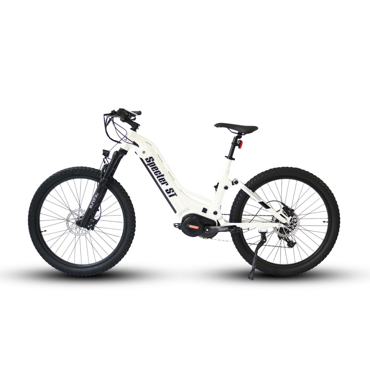 Eunorau Specter ST 48V 1000W Full Suspension Step Thru Electric Mountain Bike White