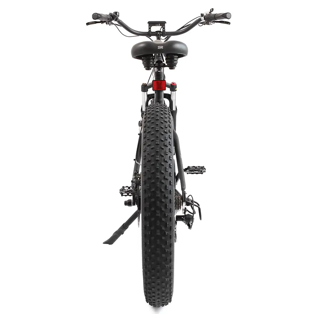 UL Certified Ecotric Hammer 48V 750W Beach Snow Fat Tire Electric Bike Black Rear