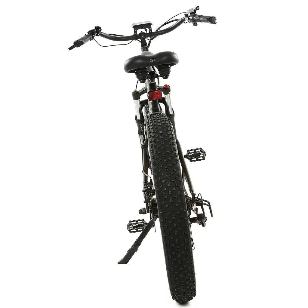 UL Certified Ecotric Hammer 48V 750W Beach Snow Fat Tire Electric Bike Rear View