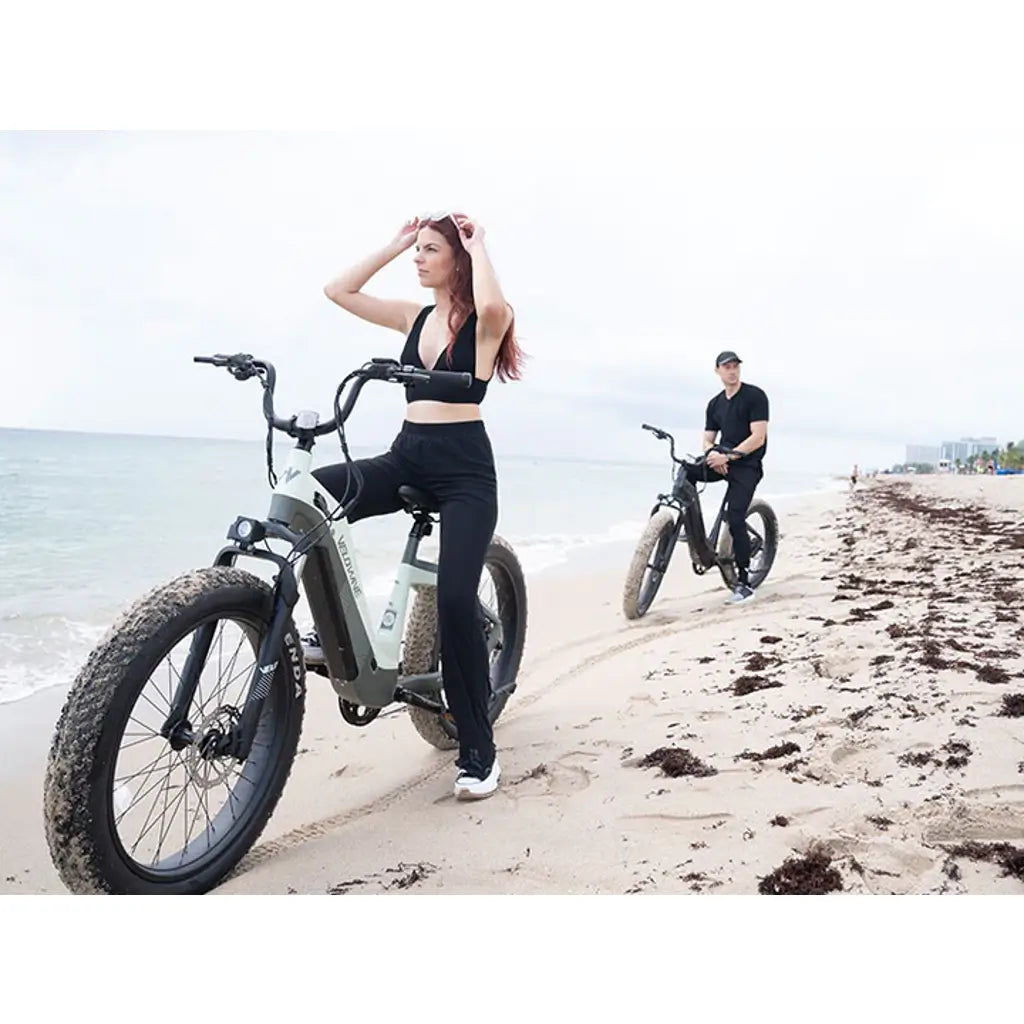 Velowave Grace Step Thru 750W 48V Fat Tire Commuter Electric Bike Zoom Electric Bikes