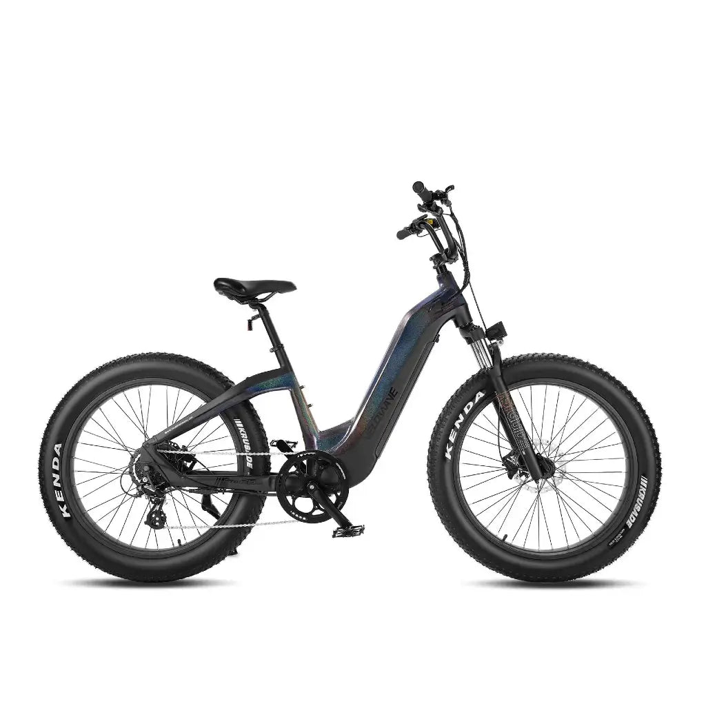 Velowave Grace Step Thru 750W 48V Fat Tire Commuter Electric Bike black right side