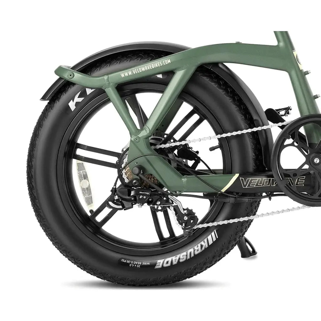 Velowave Pony Step Thru 750W 48V Fat Tire Commuter Electric Bike fender