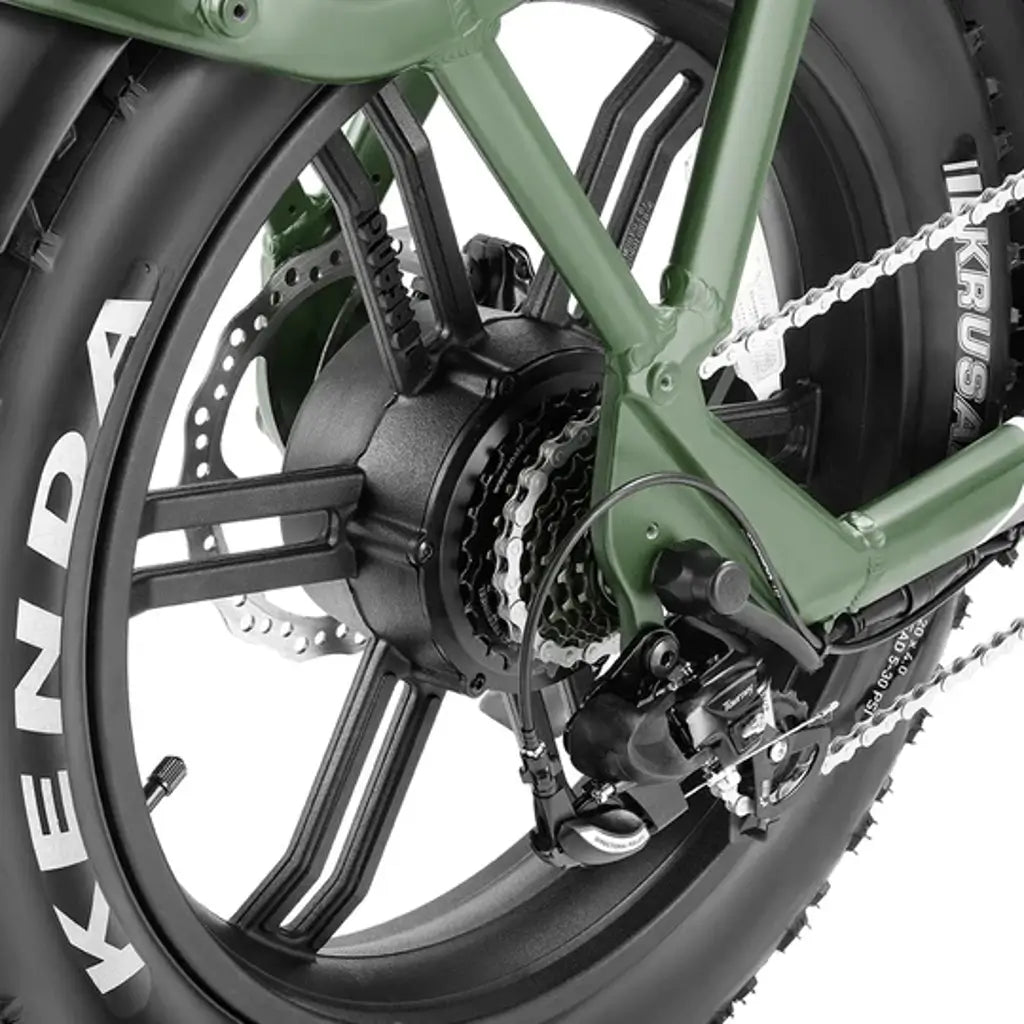 Velowave Pony Step Thru 750W 48V Fat Tire Commuter Electric Bike gear