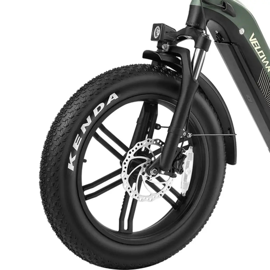 Velowave Pony Step Thru 750W 48V Fat Tire Commuter Electric Bike fork