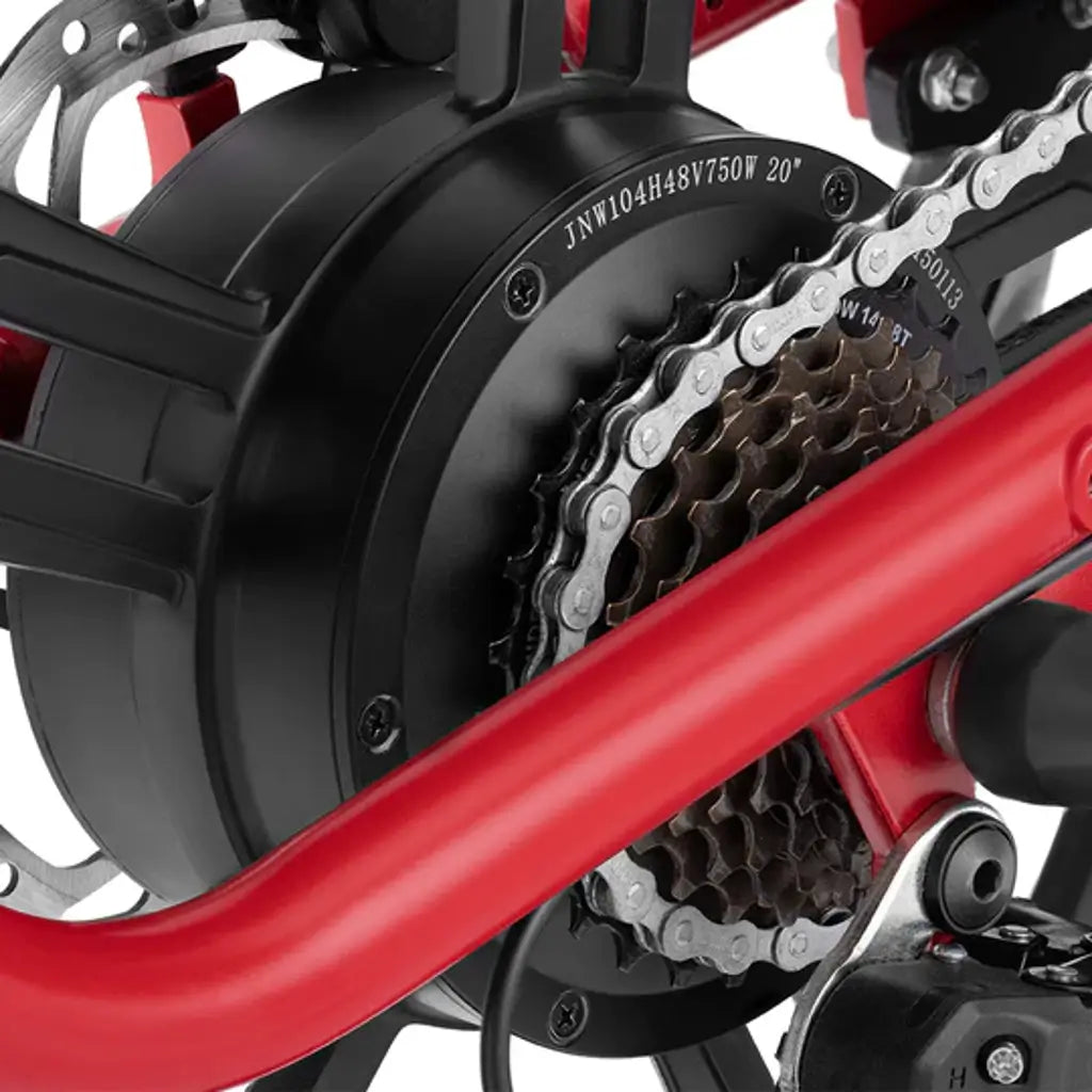 Velowave Prado S 750W 48V Fat Tire Commuter Electric Bike gear